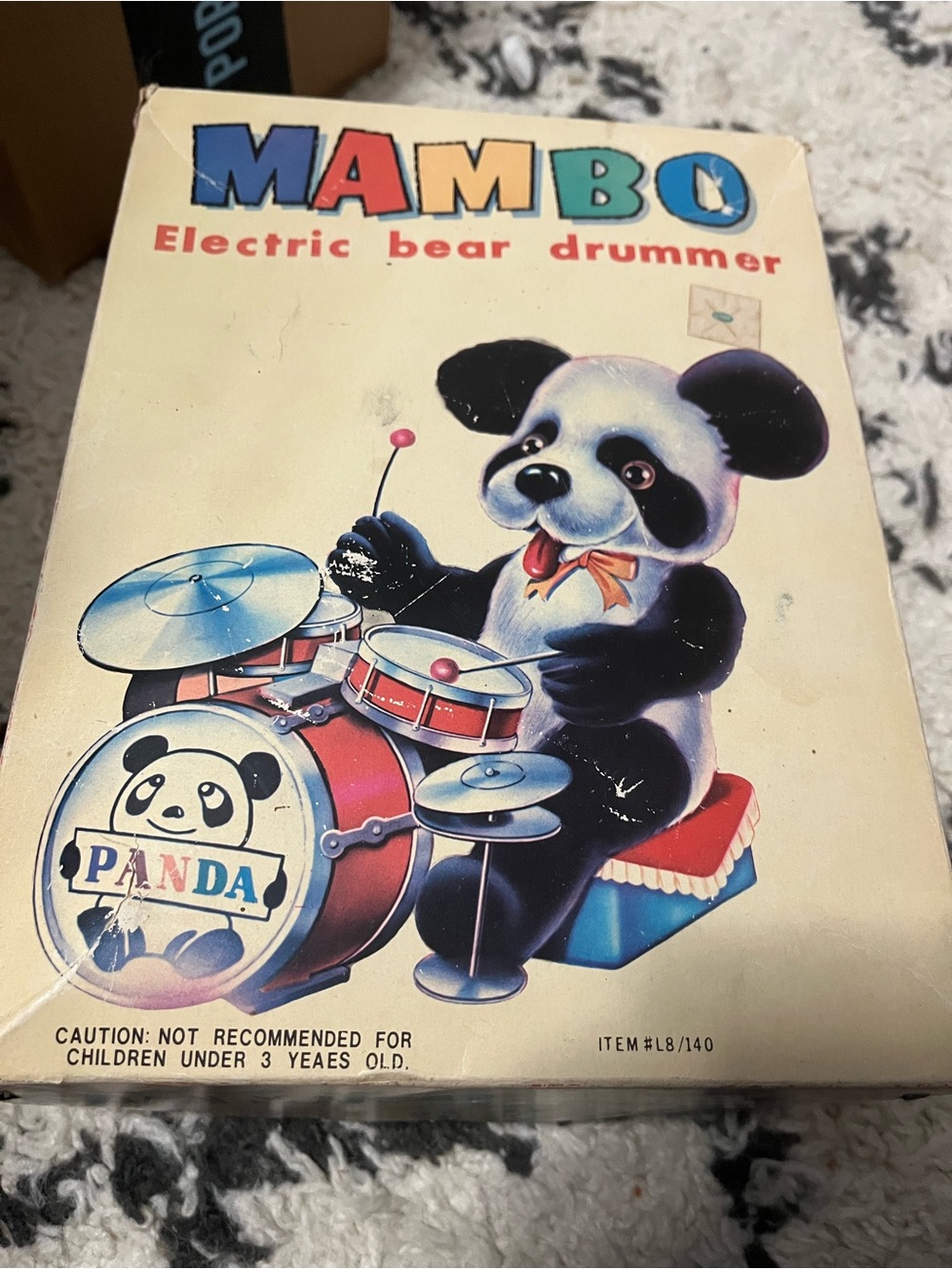 Son AI Japan vintage Mambo Panda Bear drummer